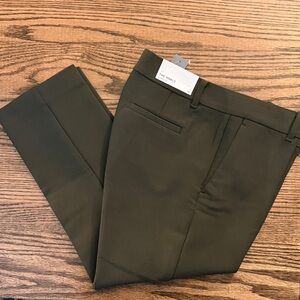 Ann Taylor Women's olive work pants, ankle length